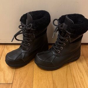 New UGG Unisex Child K Butte Lace Up Boots